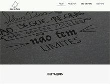 Tablet Screenshot of ideiadepapel.com.br